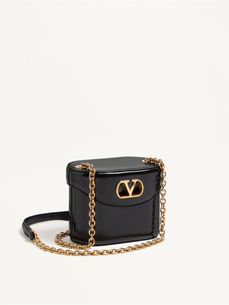 Valentino Garavani Vain Vanity Bag In Shiny Calfskin $3,450